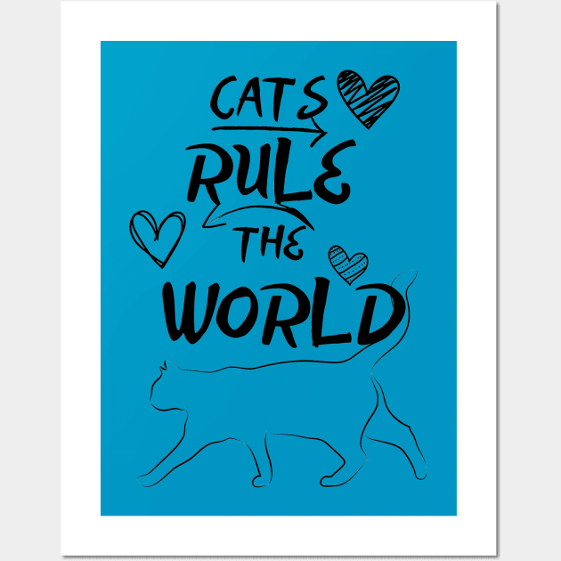 cat nice love Wall Art by store-for-you1